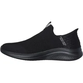 SKECHERS Ultra Flex 3.0 Cozy Streak Sneaker, Black Knit/Trim, 40 EU