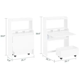 SoBuy Schreibtisch FWT105-II-W Weiß