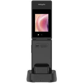 myPhone Tango 2 LTE Klapphandy für Senioren ohne Vertrag, 4G Seniorenhandy mit Zwei Displays, großen Tasten, Ladestation, SOS-Taste, Dual SIM