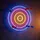 just light. Dartboard Neon inkl. USB-Anschluss