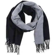 Antonio Damen Schal soft Cashmera schwarz/grau