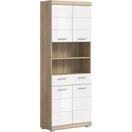 INOSIGN »SIENA, Breite 74cm, 4 Türen, 1 Schubkasten, 2 offene Fächer, MDF-Front« TOPSELLER!, in verschiedenen Farben erhältlich, Badmöbel, Badschrank, Schrank, Bad