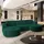 masseno Ecksofa VEZZO M Polyester 3-Sitzer Grün