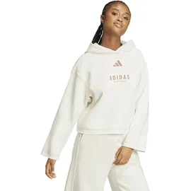 adidas All Szn Loose Graphic Kapuzenpullover Off White M