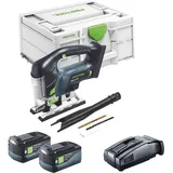 Festool CARVEX PSBC 420 EB-Basic Akku Pendelstichsäge 18 V 120 mm Brushless + 2x Akku 5,0 Ah + Schnellladegerät + Systainer