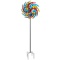 Spetebo Windrad Ø 61 cm/Höhe 210 cm Bunt