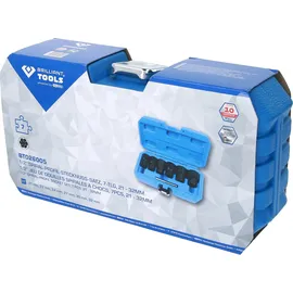 BRILLIANT TOOLS 1/2 Spiral-Profil-Stecknuss-Satz 7-tlg. 21 - 32mm
