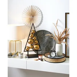 Beliani Weihnachtsbaum Gold 65 cm