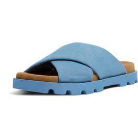 Camper Damen Brutus-K201322 Flat Sandal, Blau, 39 EU