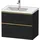 Duravit Waschtischunterschrank 2 Auszüge 78,4 x 62,5 x 45,2 cm Eiche Schwarz Matt