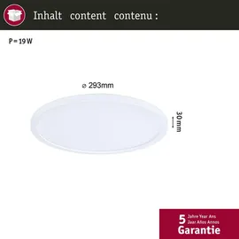 Paulmann Atria Shine 1 rund 293mm Kunststoff