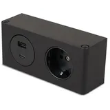 Kalb Material Für Möbel Steckdosenleiste 1 m Schwarz 2 St.