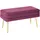 Beliani Truhenbank Durham Burgunderrot 110 x 40 x 48 cm