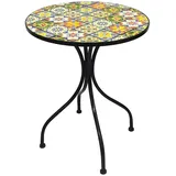 Mosaik Tisch Mosaiktisch Stern Gartentisch Bistromöbel Bistrotisch 60x70cm