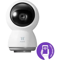 Tesla Überwachungskamera Smart 360 (2022), Innenbereich, weiß/schwarz Netzwerkkamera,