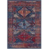 Pergamon Designer-Teppich 80 x 150 cm Blau/Rot