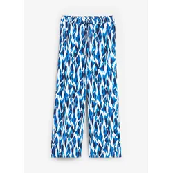 bonprix Palazzo-Hose aus fließender Viskose, blau, 54, Viskose