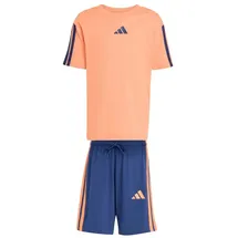 adidas Essentials Kids T-Shirt-Set Kinder - dusky orange/dark blu