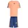 adidas Essentials Kids T-Shirt-Set Kinder - dusky orange/dark blu