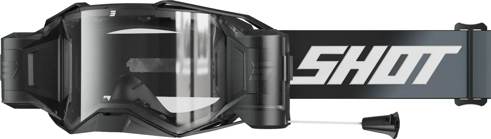 Shot Lite Solid Roll-Off Motocross Brille