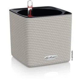 LECHUZA Cube Color 14 Komplettset 14 x 14 x 13,5 cm Sandbraun