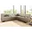 DOMO Ecksofa DOMO moderne zeitlos Breite 247cm 247cm 74cm Microfaser PRIMABELLE 100 Kunstleder SOFTLUX Struktur 90 10 Polyacryl NaturLEDER echtes Rindsleder