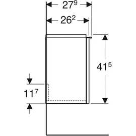Geberit iCon 37x41,5x27,9cm, 1 Tür 502300JL1