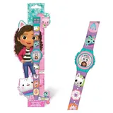 gabby's dollhouse digitale LED-Uhr 0 mm Kunststoffgehäuse Blau Silikonarmband Blau