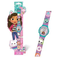 gabby's dollhouse digitale LED-Uhr 0 mm Kunststoffgehäuse Blau Silikonarmband Blau