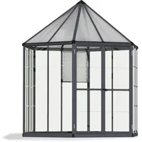 CANOPIA Palram OASIS HEXAGONAL 8 FT - GREY Gewächshaus, grau