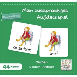 Schulbuchverlag Anadolu Mein zweisprachiges Aufdeckspiel, Verben Deutsch-Arabisch (Kinderspiel)