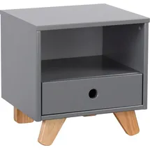 Möbilia Nachtschrank Dolidoo 40 x 35 x 40 cm Grau