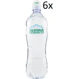 6x Levissima Acqua Minerale Naturale Natürliches Mineralwasser PET 0,75Lt