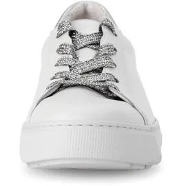 Gabor Sneaker Damen Weiß/Silber 38