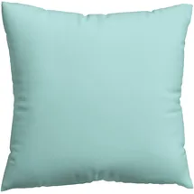 schlafgut Kissenbezug Woven Satin 80 x 80 cm Blau/Petrol