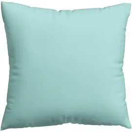 schlafgut Kissenbezug Woven Satin 80 x 80 cm Blau/Petrol