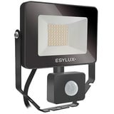 ESYLUX AFLBASICLED10W 3K BK EL10810817 LED-Außenstrahler 10W Weiß