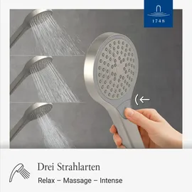 Villeroy & Boch Verve Showers Handbrause 3 Strahlarten, TVS10900100064