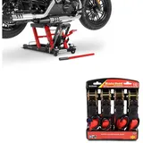 ConStands Motorradheber Set Hebebühne + Spanngurt S7 CB38764