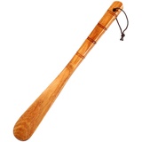 WLMALL Premium-Schuhlöffel aus Holz, 1 Stück Schuhlöffel, langlebig, 33 cm lange Schuhlöffel, fauler Schuhlöffel für Senioren, Kinder, Schwangerschaft, Männer, Frauen - M