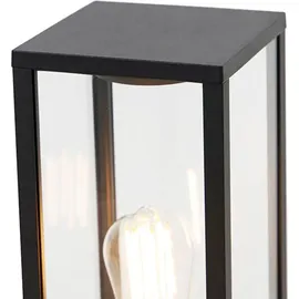 QAZQA Außenleuchte Aluminium 40 cm E27 1 Stück schwarz