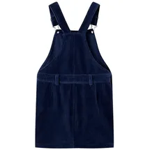 vidaXL Blusenkleid Kinder-Latzkleid Cord Marineblau 116