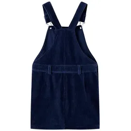 vidaXL Blusenkleid Kinder-Latzkleid Cord Marineblau 116