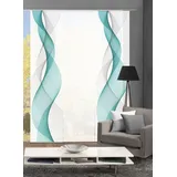 HOME WOHNIDEEN Schiebegardine »OPALIA 3ER SET«, (3 St.), HxB: 245x60, blau