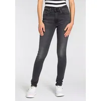 Levi's High Waist Skinny Jeans 721 in schwarzem Clear