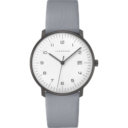 Junghans max bill max bill Quarz 041/4064.04 - Zifferblattdruck und Zeiger mit umweltfreundlicher Leuchtmasse,weiß,weiß matt - 38mm