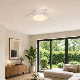 EGLO HOVLEY 41 cm Deckenventilator Weiß