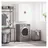 vidaXL Wandschrank 69,5 x 34 x 90 cm Weiß