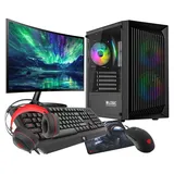 VIST Gaming PC Komplett Set Ryzen 5 3600 RX 7600 32GB SSD 1TB WIFI W11 LCD 24''