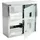 Karat Medizinschrank Allen Abschließbarer Arzneischrank mit Glastür Silber 30 x 30 cm 2 Fächer